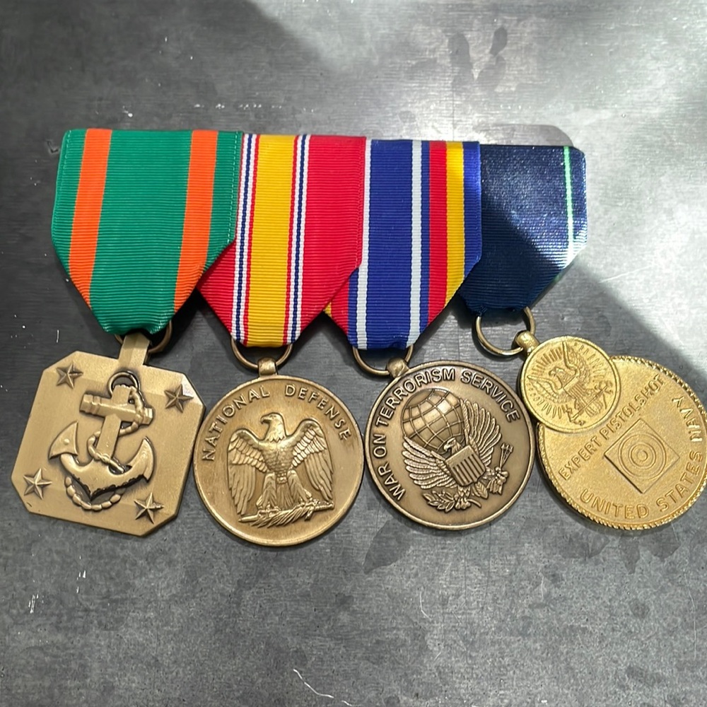 2/$15 - REAL MILITARY (US NAVY) MEDALS